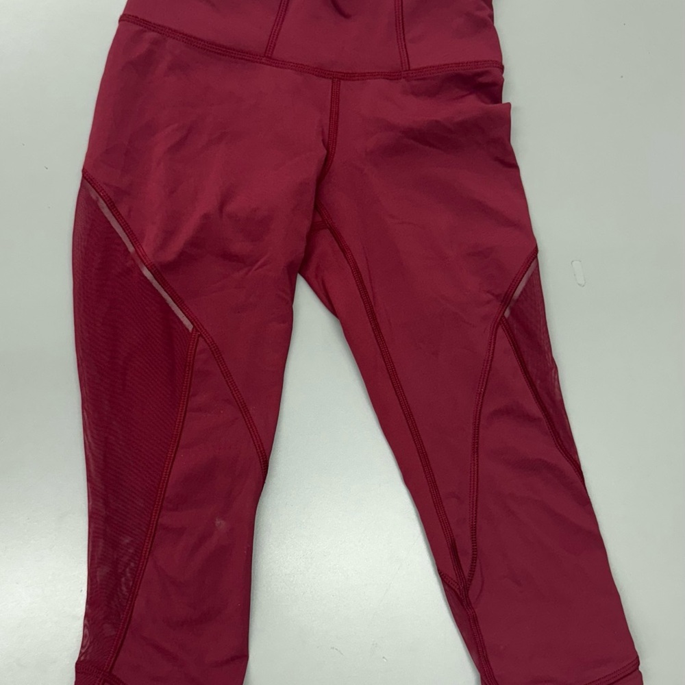 Lululemon Red Capri Leggings
